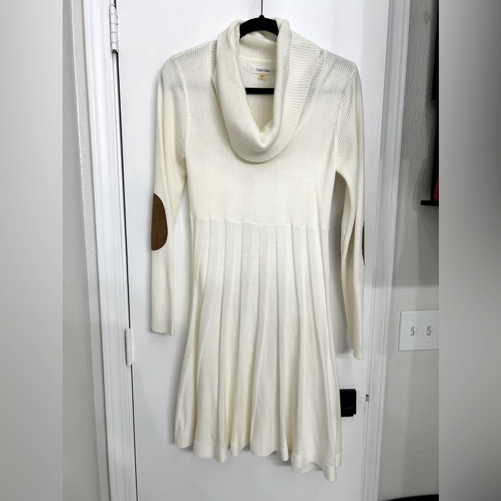 Calvin Klein Cowl Neck Sweater Dress